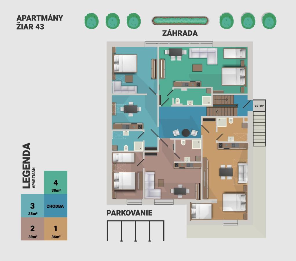 Ziar Apartmany 43 外观 照片